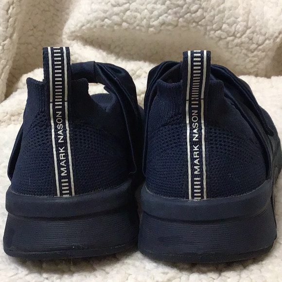 MARK NASON NAVY PLATFORM BOW SHOES 6 - Picture 6 of 9